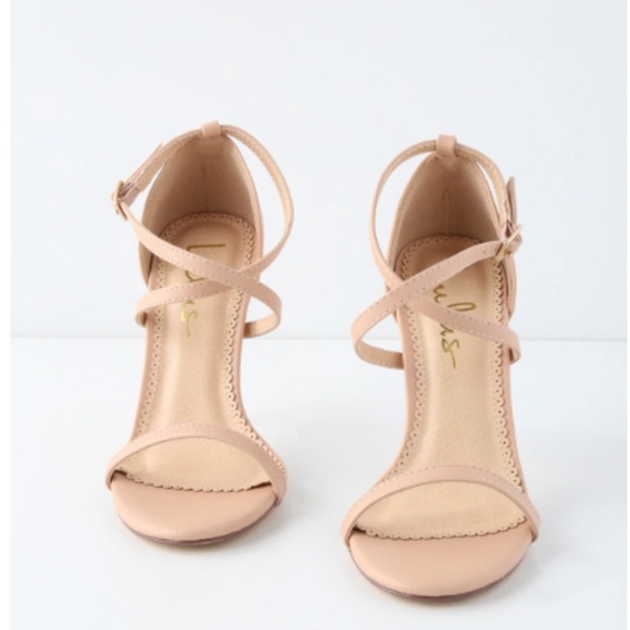 NWT Lulu's Trysten Sexy Black Ankle Strap Heels - Picture 7 of 8